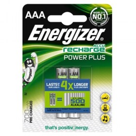 Акумулаторни презареждащи батерии Energizer Power ААА HR03 700mAh 2бр