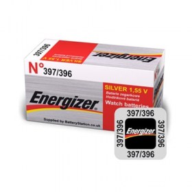 Сребърна батерия за часовник AG2 Energizer 396 397 SR726W SR59 1.55V